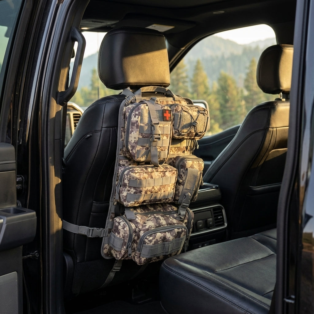Tactical MOLLE Seat Organizer Set