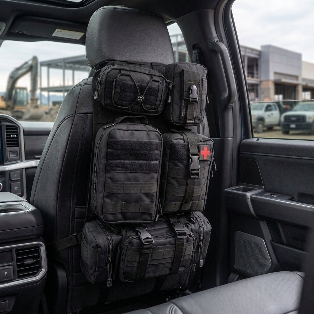 Tactical MOLLE Seat Organizer Set