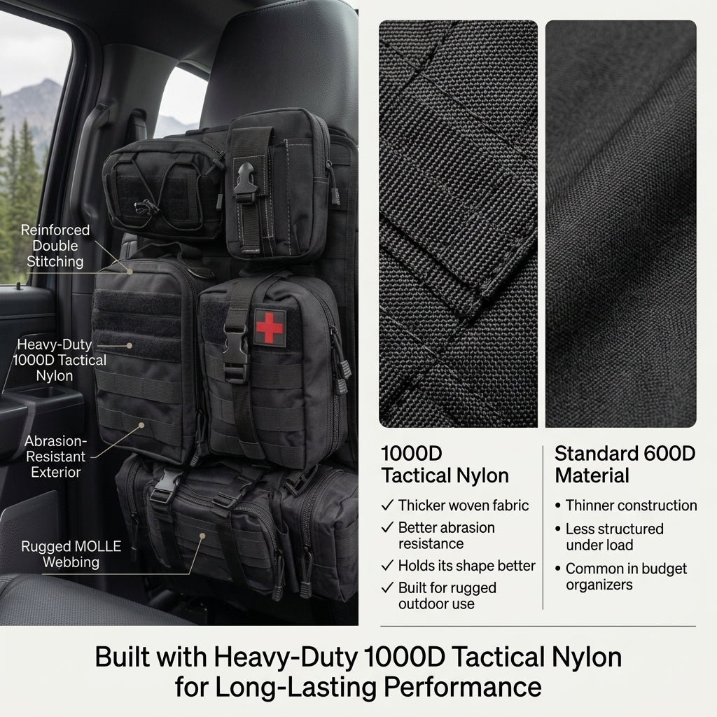 Tactical MOLLE Seat Organizer Set