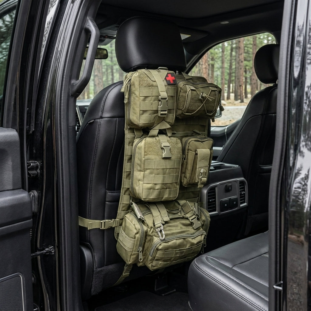 Tactical MOLLE Seat Organizer Set