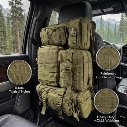 Tactical MOLLE Seat Organizer Set